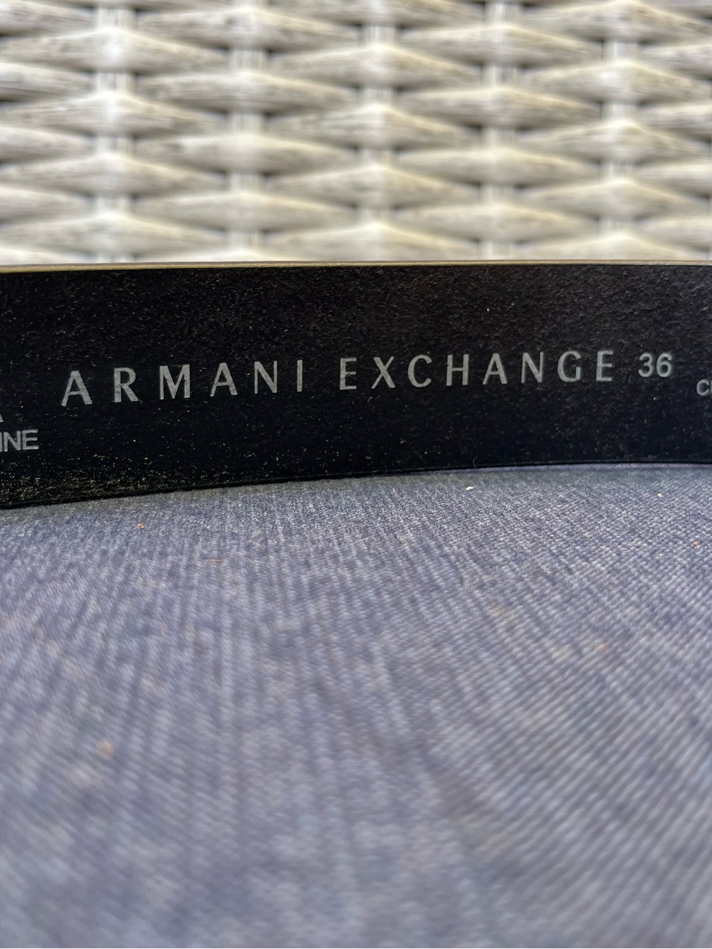 Armani Exchange black leather belt - Picture 9 of 9